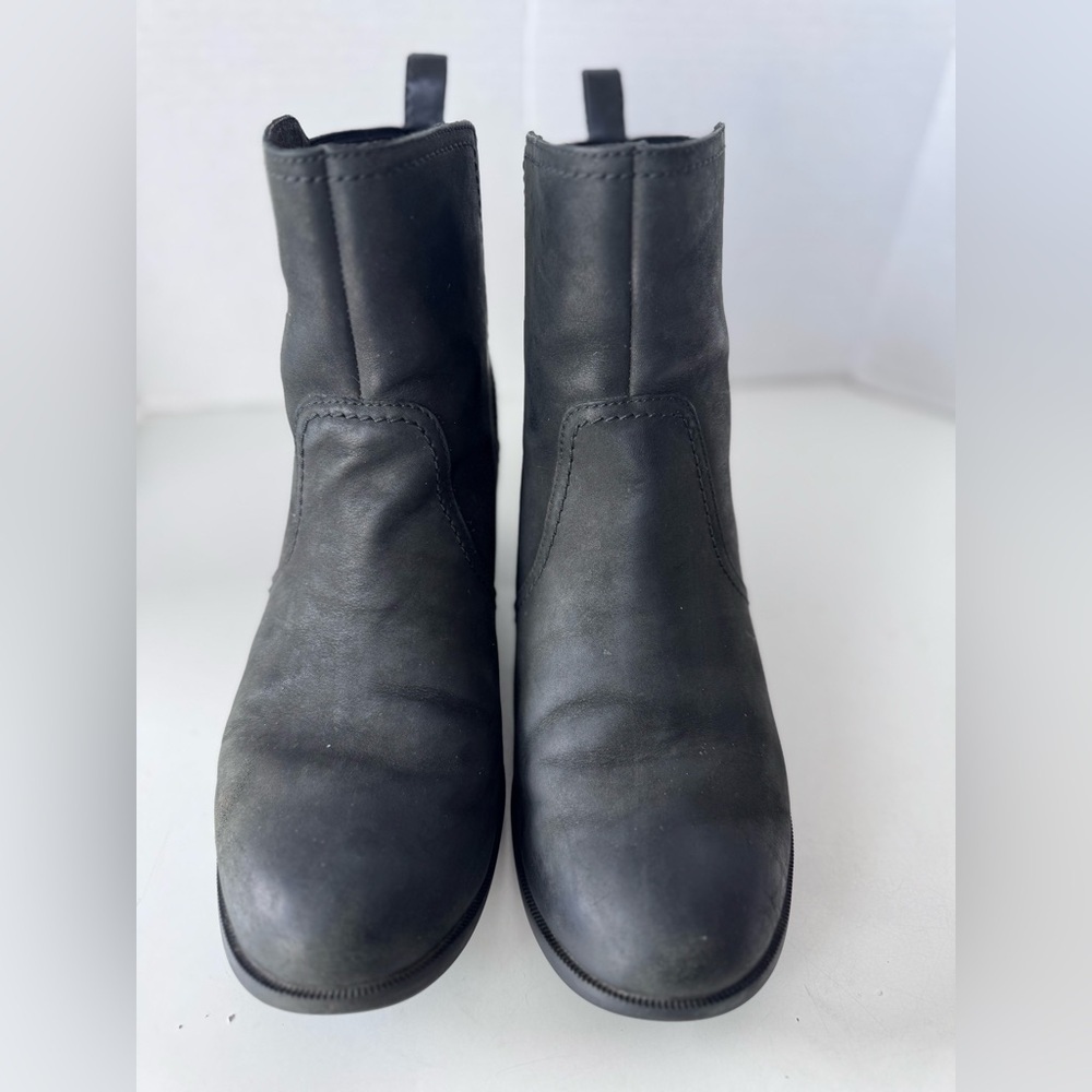 TEVA Anaya Black Leather Suede Chelsea Boots Shoes Women’s Size 11 - Picture 3 of 10